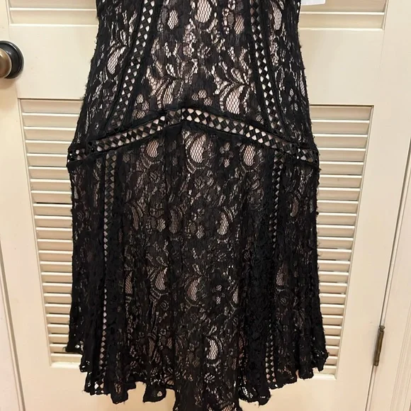 Taylor Black Lace Dress, Size 8 - Picture 7 of 17